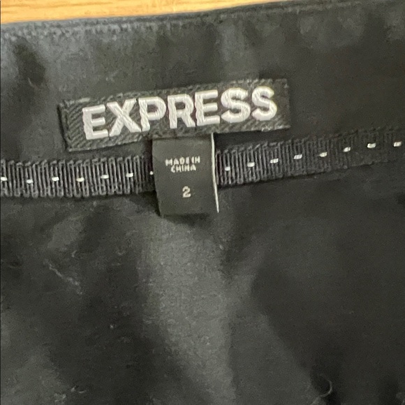 Express Black Design Studio Ruffled Front Dress - Picture 2 of 2